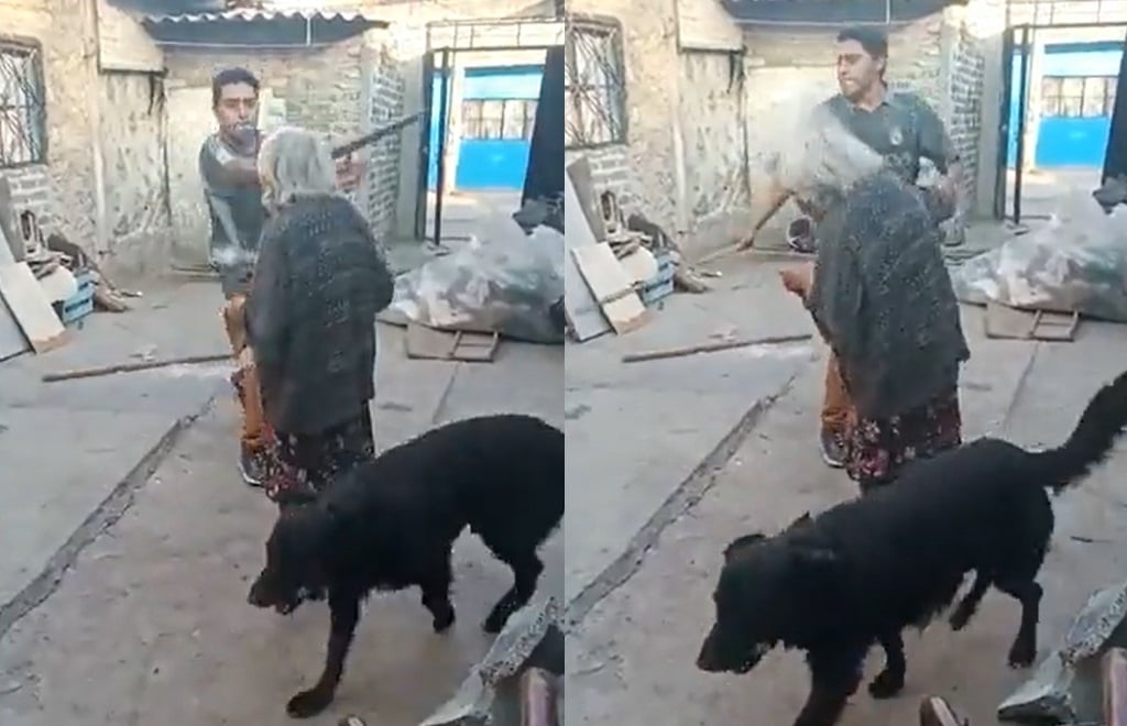 VIDEO: Hombre golpea a abuelita con un tubo en Ecatepec