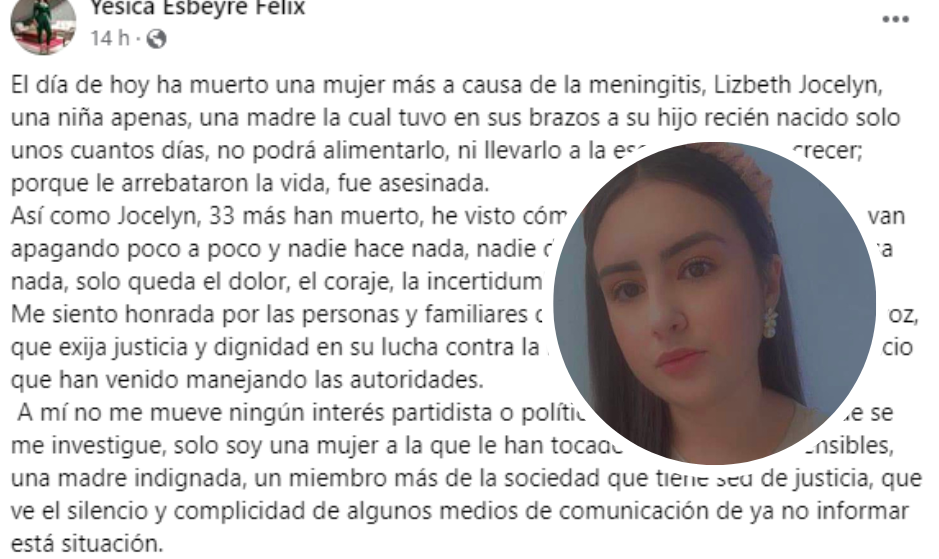 Exigen justicia por Lizbeth Jocelyn, otra duranguense que murió por meningitis