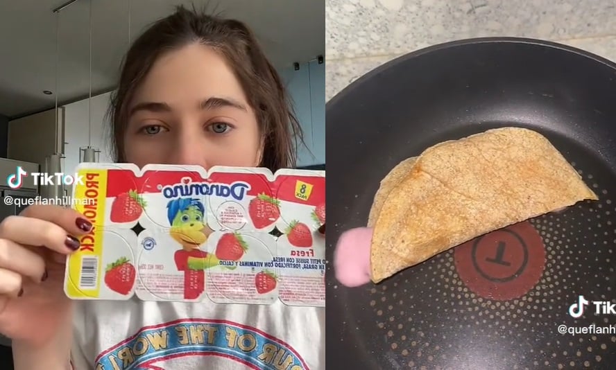 Crea la 'quesadilla de Danonino' y divide opiniones en redes