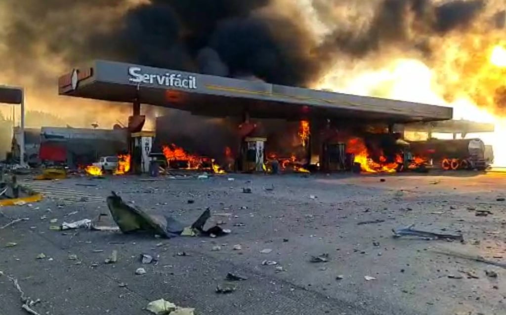 Explota pipa en gasolinera en Hidalgo; reportan lesionados