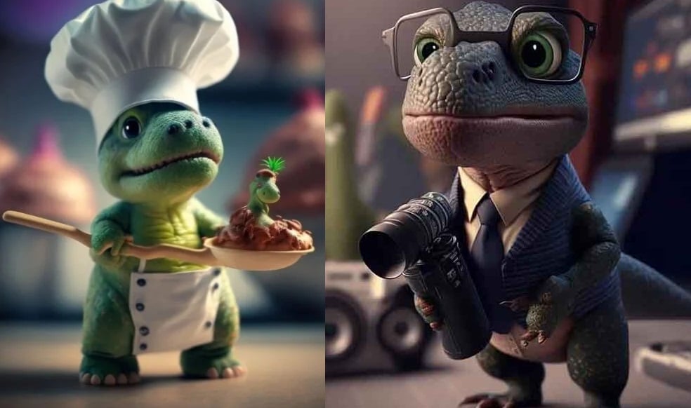 ¿Cómo hacer tu propio dinosaurio con profesión?