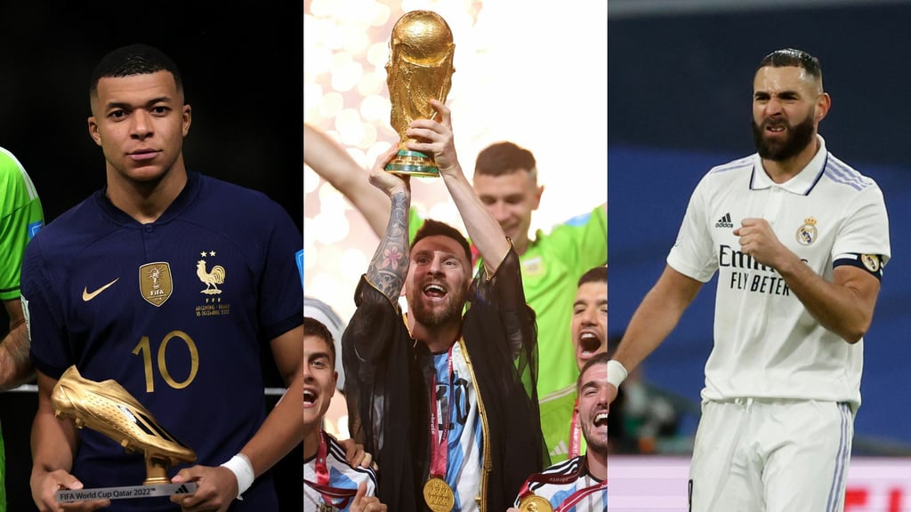 The Best 2022: Mbappé, Benzama y Messi son finalistas del premio al Jugador de la FIFA