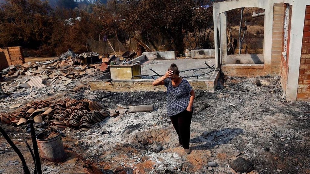 Mejora la ola de incendios en el sur de Chile