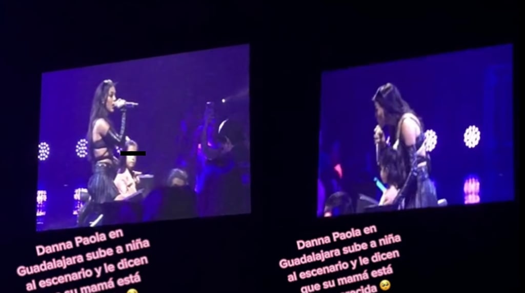 VIDEO: Danna Paola invita a niña al escenario y descubre que su mamá está desaparecida