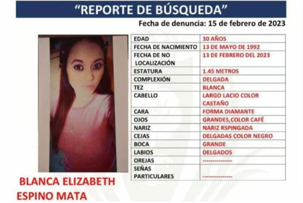 Emiten ficha de búsqueda por no localización de una mujer en Gómez Palacio