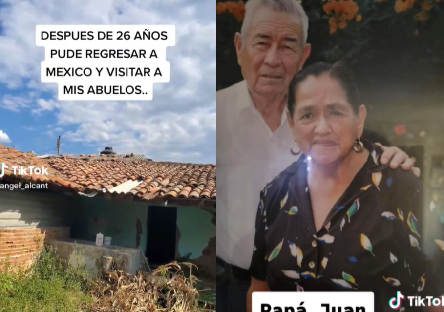 VIDEO: Regresó a México después de 26 años para ver a sus abuelos, pero se lleva una triste sorpresa