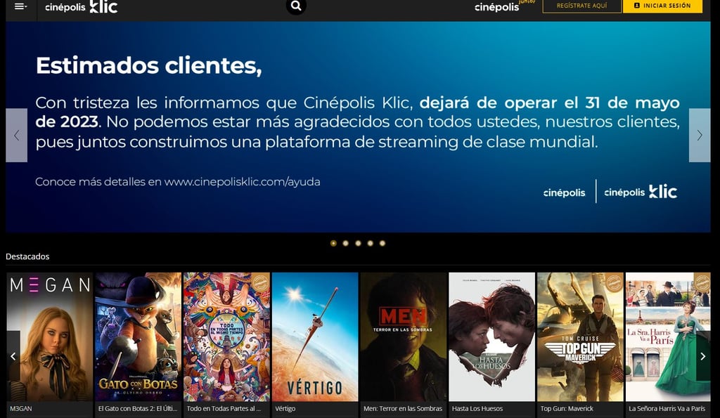 Cinépolis Klic dice adiós, dejará de operar en mayo