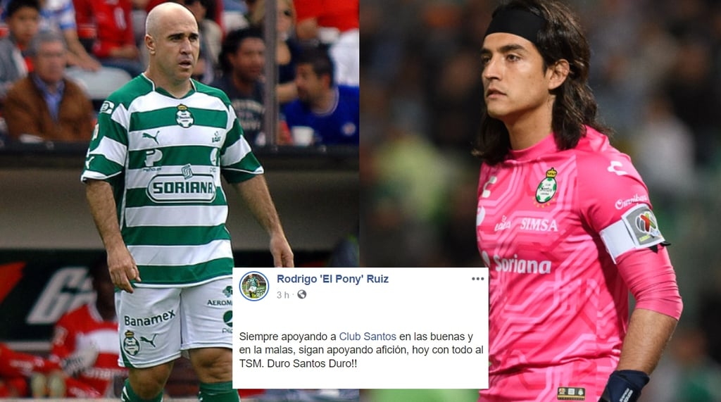 En medio de su goleada, 'El Pony' Ruiz muestra su apoyo a Santos Laguna