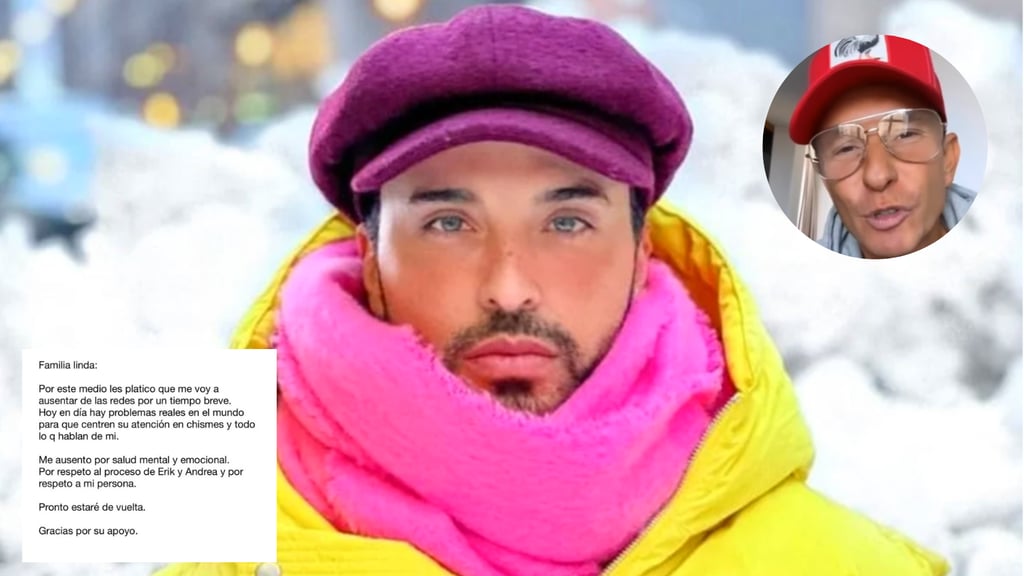 'Por respeto a mi persona', tras polémica con Erik Rubín, Apio Quijano se retira de las redes sociales