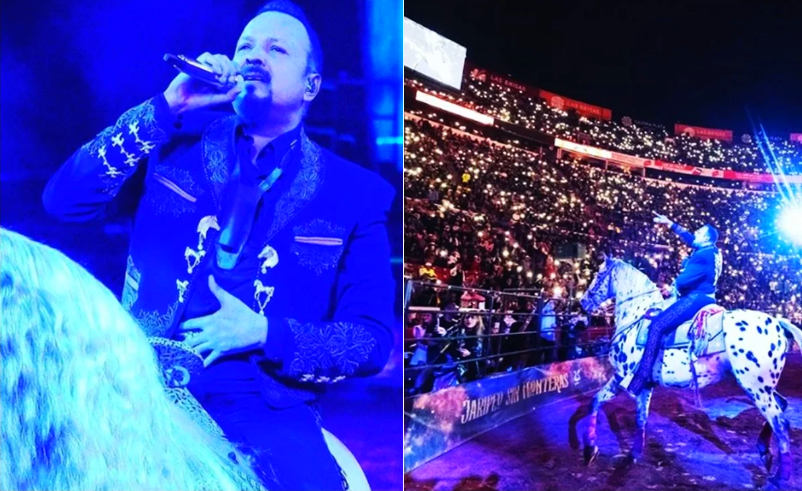 Pepe Aguilar cerró su concierto Jaripeo sin fronteras con una 'mentada' a sus haters