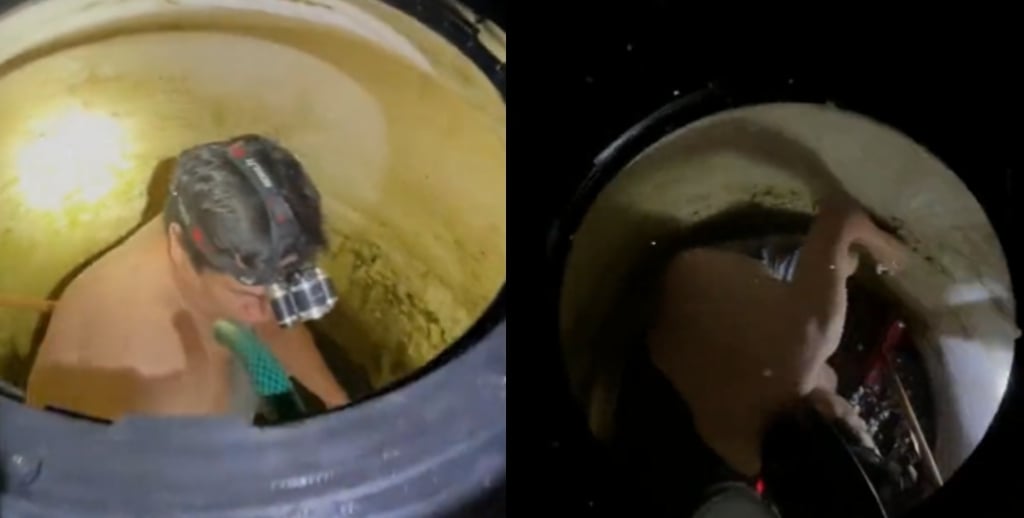 'Siempre humilde', Julión Álvarez es captado lavando su tinaco y usuarios reaccionan