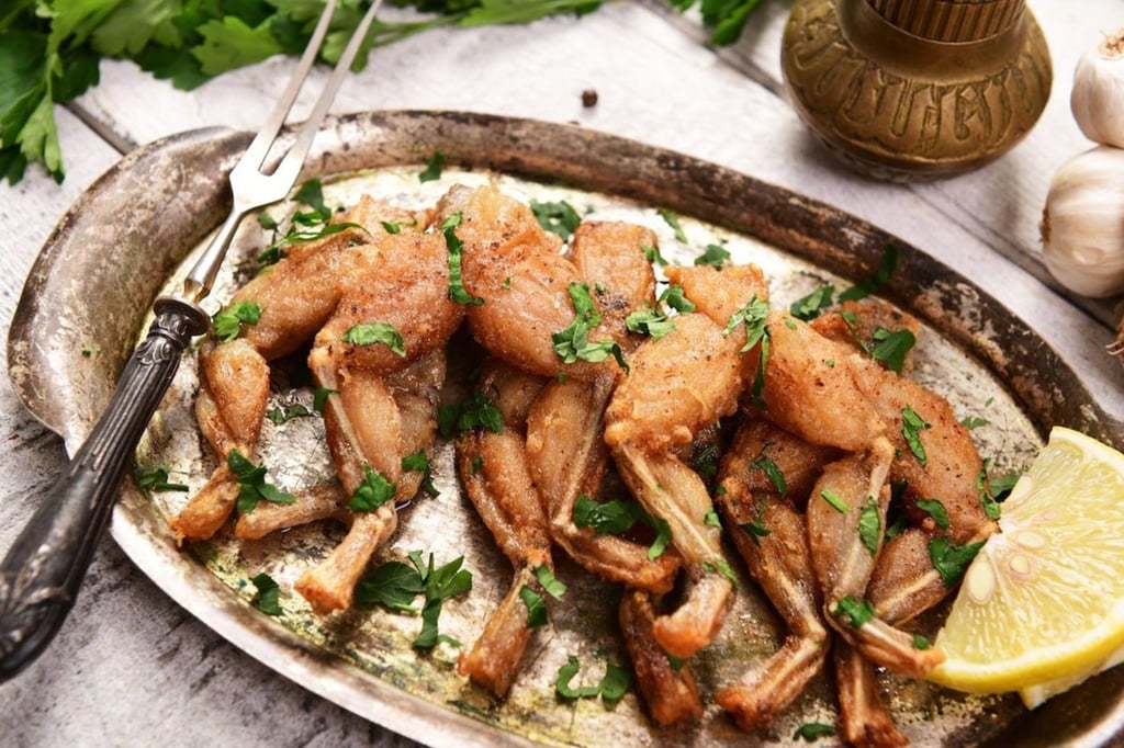 Auge de las ranas en la gastronomía