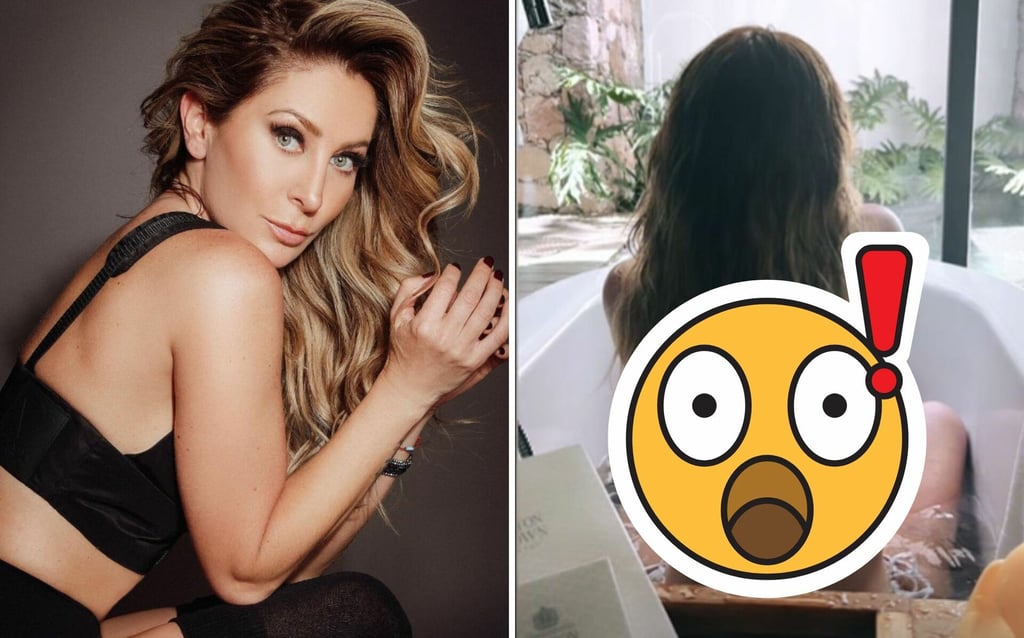 ¡Radiante! Geraldine Bazán paraliza la red con foto en topless desde la bañera
