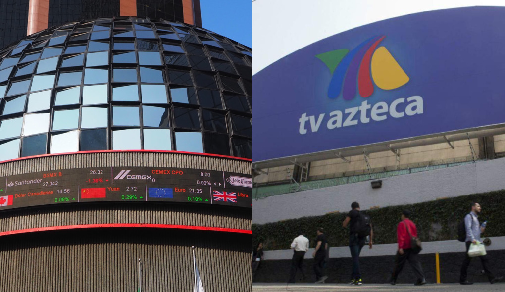 Acciones de TV Azteca se desploman en la BMV tras darse a conocer posible quiebra
