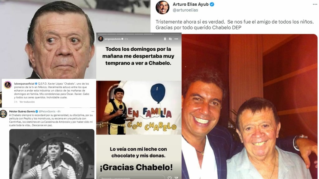 Los mensajes de despedida que han compartido los famosos para 'Chabelo'