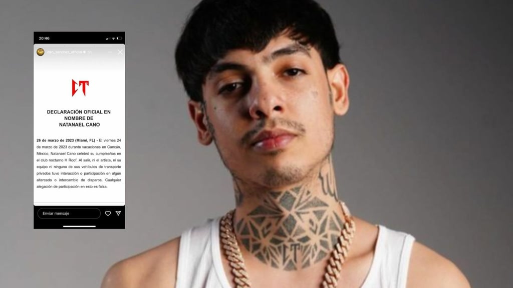 Deslindan a Natanael Cano de sucesos ocurridos en Cancún