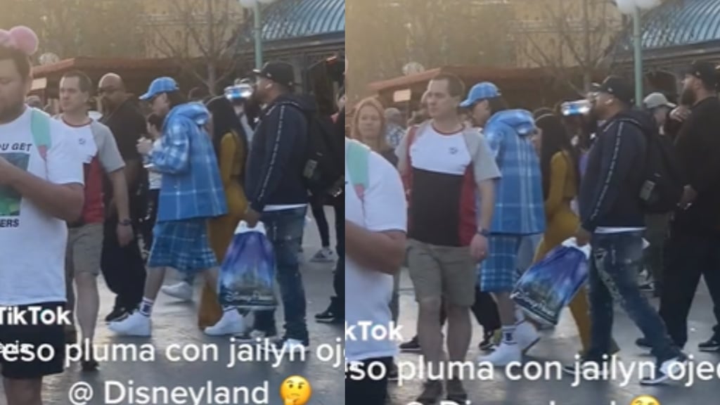 ¿Son novios? Peso Pluma es captado con la influencer Jayline Ojeda en Disney