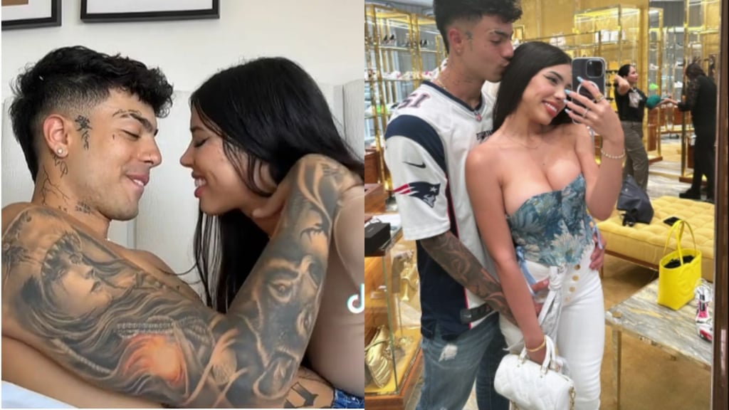 'Prefiere el amor de un vato violador'; critican en redes a Yeri Mua tras presumir a su novio Naim Darrechi