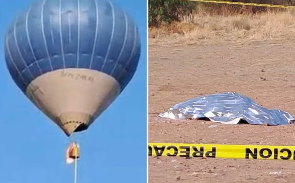 En pleno vuelo, se incendia globo aerostático en Teotihuacán; hay dos muertos