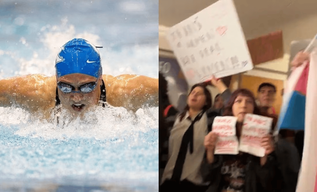 Riley Gaines es atacada por un hombre transgénero mientras daba un discurso en la Universidad de San Francisco