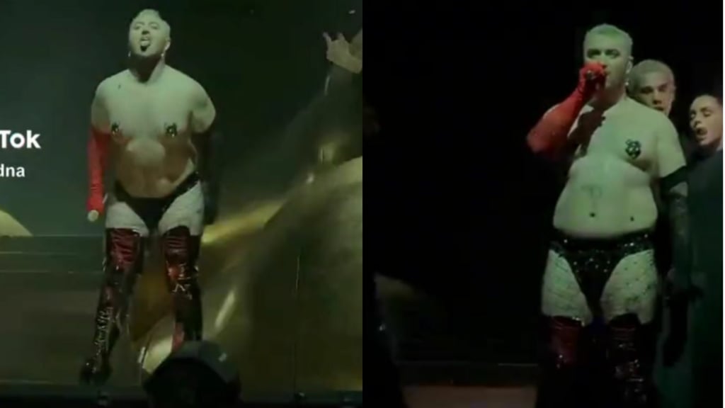 Sam Smith causa polémica por salir con poca ropa en concierto