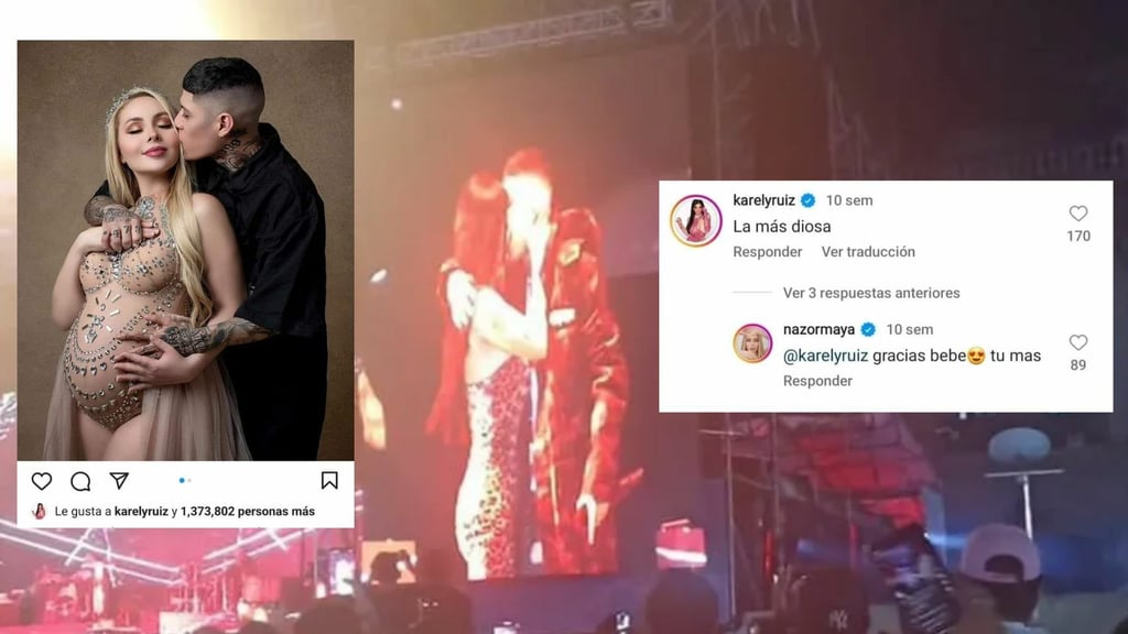 'Qué lindos, duren'; Beso de Karely Ruiz y Santa Fe Klan desata reacciones por Maya Nazor