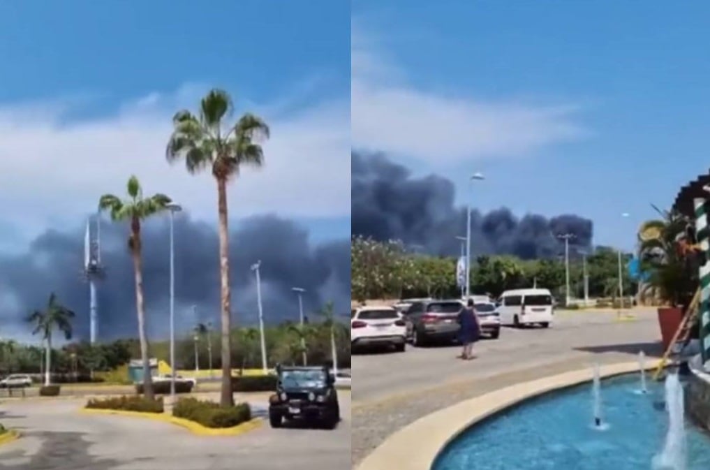 VIDEO: Se registra fuerte incendio en inmediaciones de un centro de espectáculos en Acapulco 