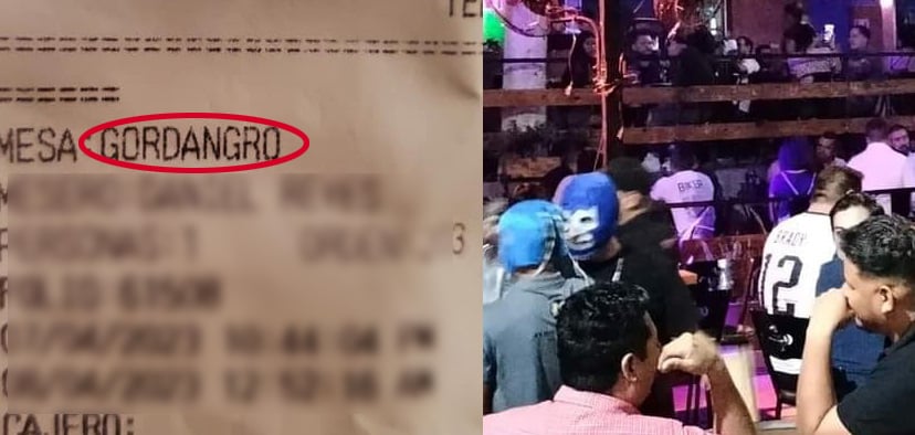Mujer denuncia discriminación en bar; escribieron 'Gordangro' en su ticket