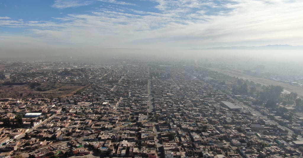 Zona poniente de la ciudad de Durango amaneció con altos niveles de contaminación