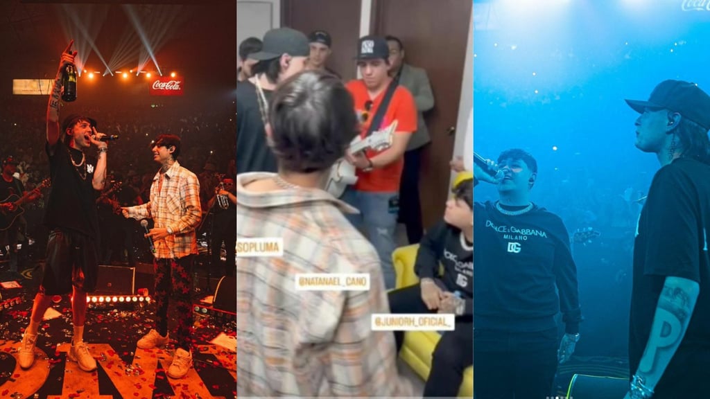 Peso Pluma sorprende en concierto junto a Natanael Cano y Junior H desde Hermosillo