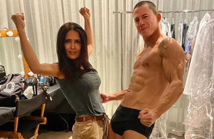 La foto viral con la que Salama Hayek felicitó a Channing Tatum por su cumpleaños