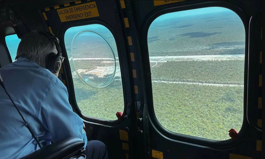 Llueva, truene o relampaguee, y con el favor de la ciencia y el creador, inauguraremos el Tren Maya: AMLO