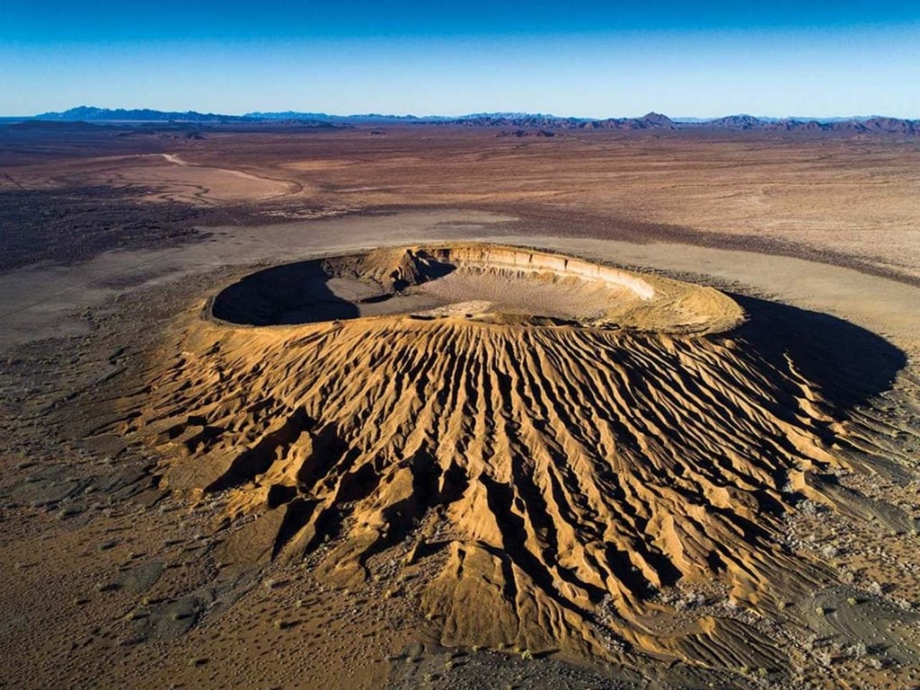 gran desierto de arena en el mapa mundial