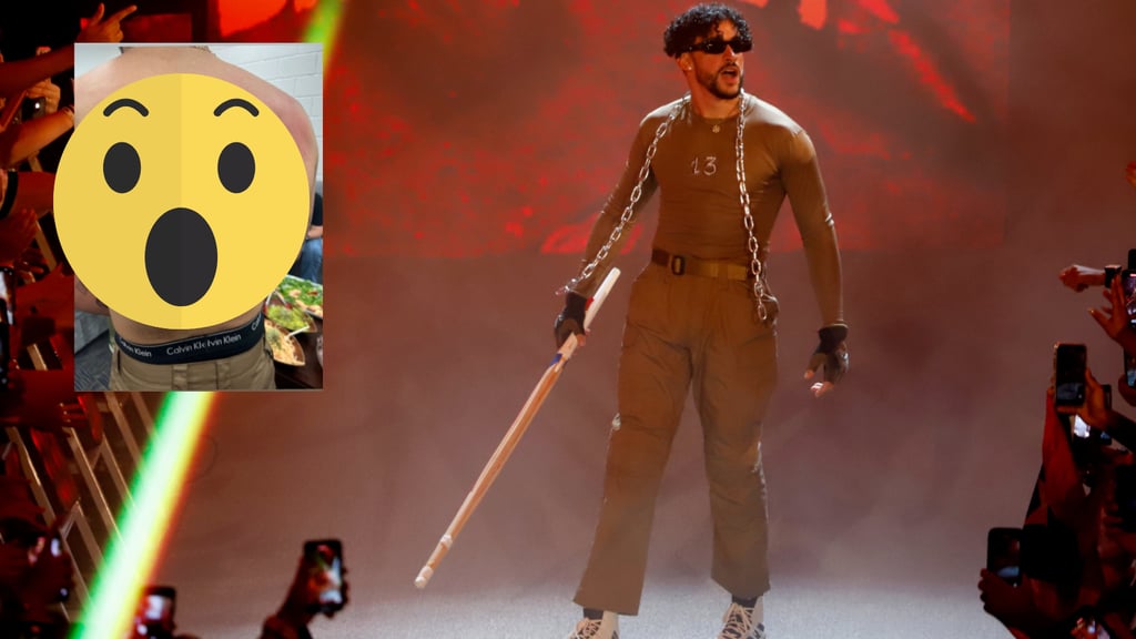 FOTO: Así quedó la espalda de Bad Bunny luego de su pelea con el luchador Damian Priest
