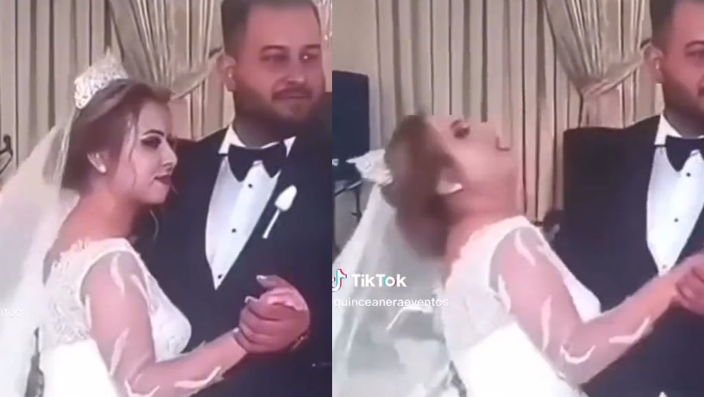 VIDEO: Niños arruinan velo de novia al jalarlo en plena boda