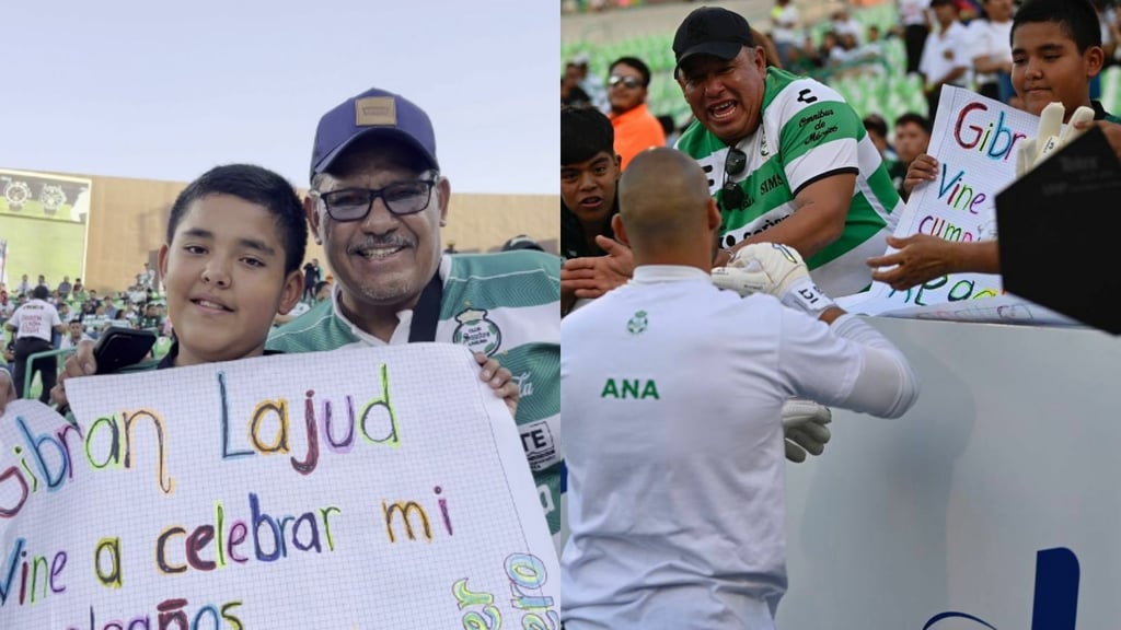 Gibrán Lajud realiza sueño de cumpleaños a pequeño aficionado