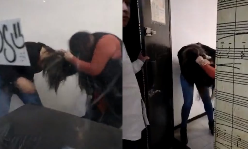 VIDEO: Captan a taquilleras del Metro 'arreglando' sus diferencias a jalones de cabello