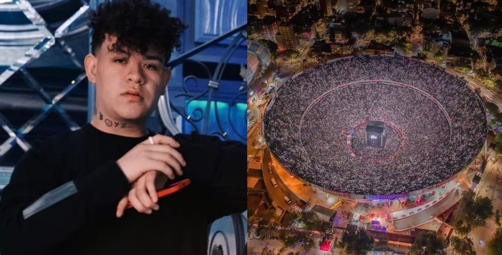 ¡Increíble! Así se veía la Plaza de Toros México con la presentación de Junior H