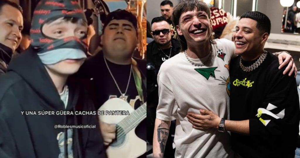 Peso Pluma sorprende al echarse un 'palomazo' con Eduin Caz de Grupo Firme