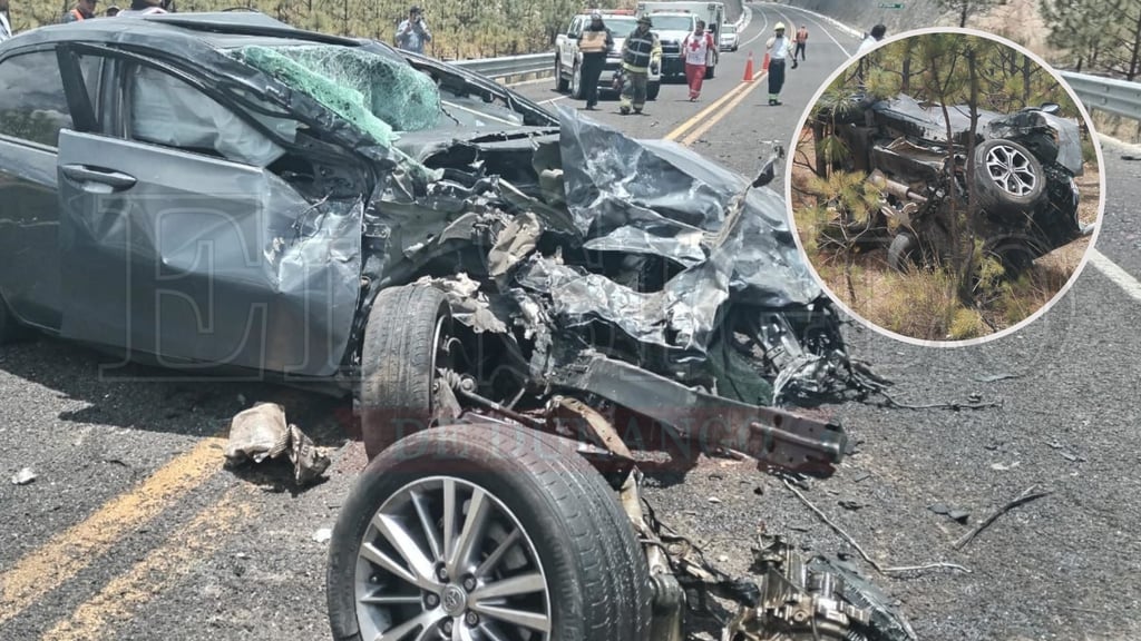 Accidente en autopista Durango-Mazatlán deja saldo preliminar de 3 personas sin vida