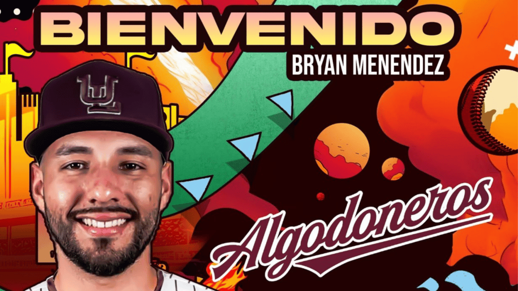 Algodoneros del Unión Laguna presentan a Bryan Menendez como nuevo refuerzo