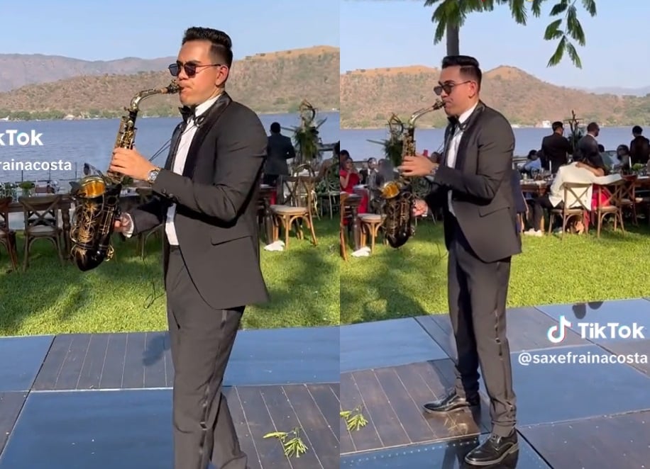 VIDEO: Saxofonista toca 'Ella baila sola' de Peso Pluma y causa sensación en redes