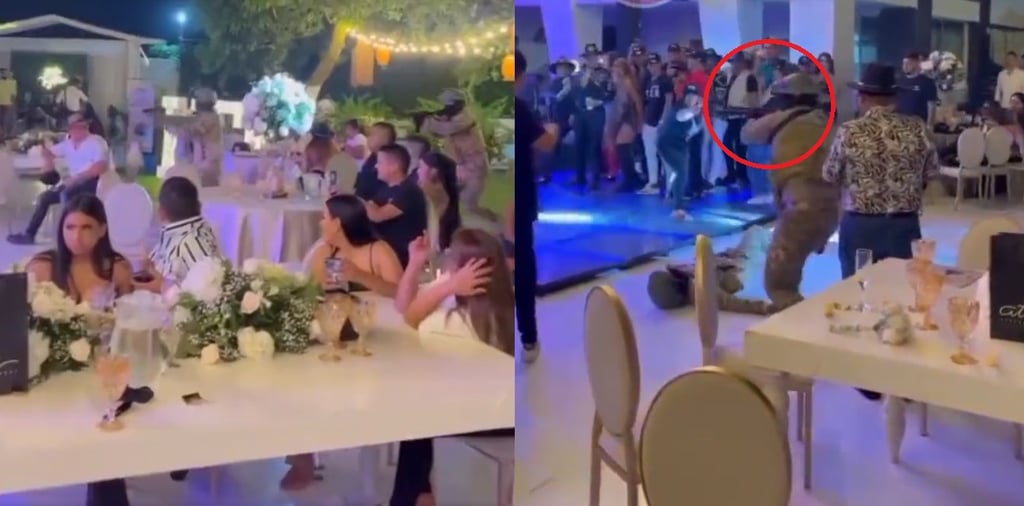 Boda con 'narco show' se vuelve viral en redes sociales