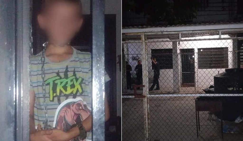 Rescatan a Lían Gustavo, niño de 8 años encadenado sin comida en Tabasco