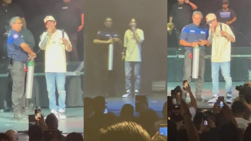 Natanael Cano alarma a sus fans tras aparecer con un tanque de oxígeno en el Auditorio Nacional 