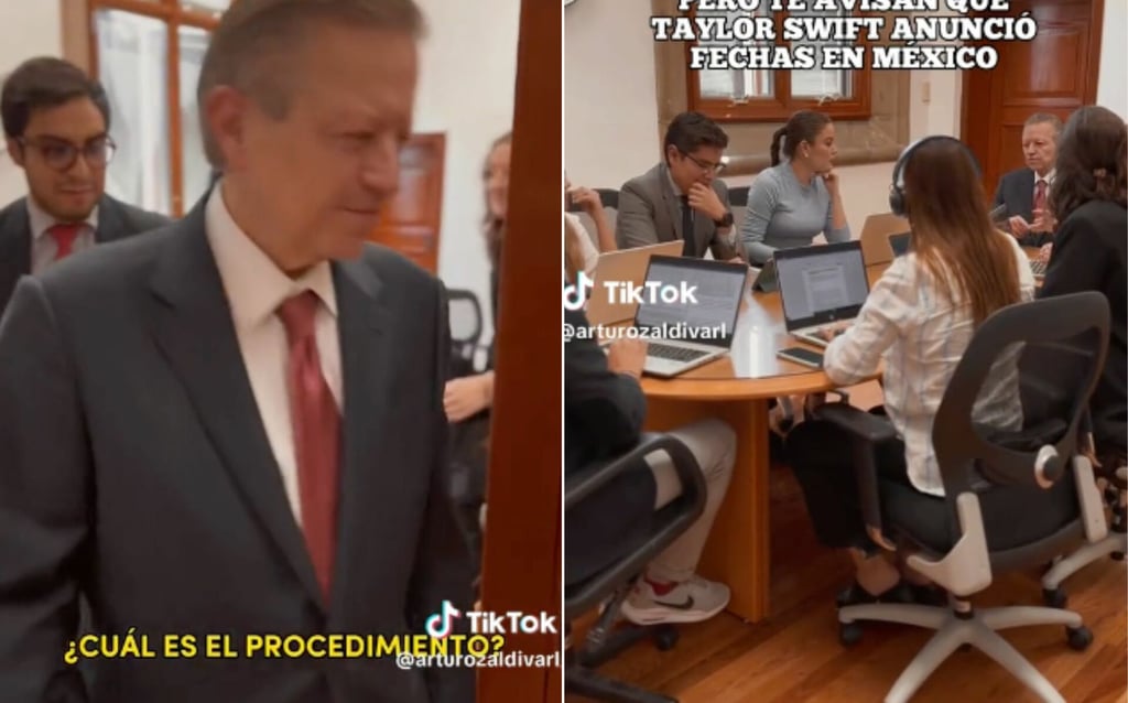 Arturo Zaldívar, el fan mayor de Taylor Swift en la Suprema Corte de Justicia de la Nación (SCJN), dijo estar listo para los conciertos. (ESPECIAL)