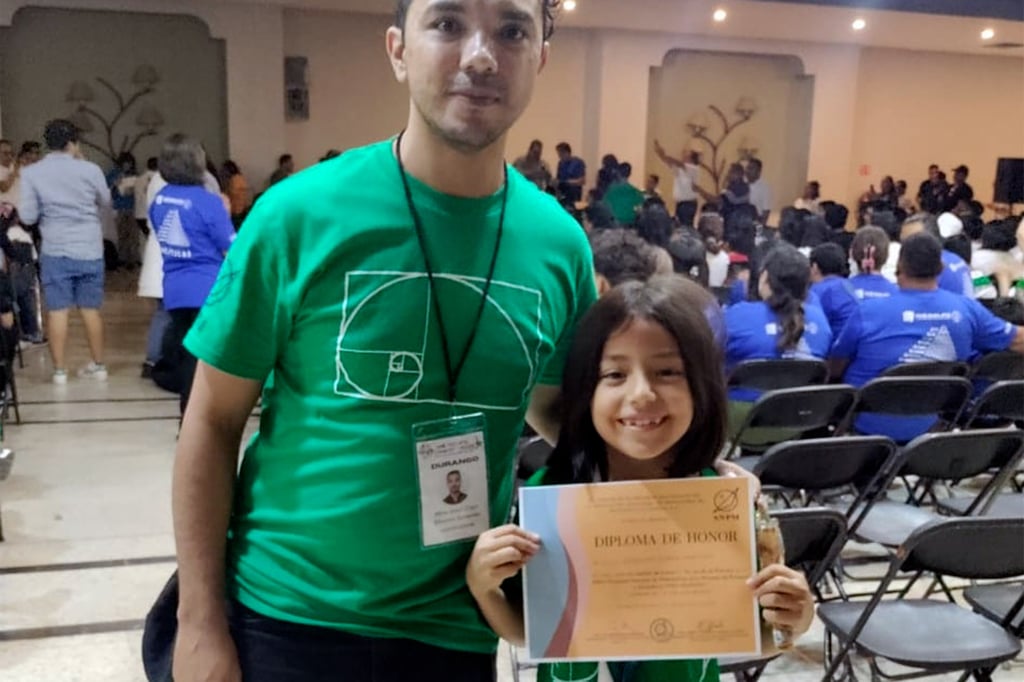 Niña duranguense obtiene el tercer lugar en Olimpiada de Matemáticas