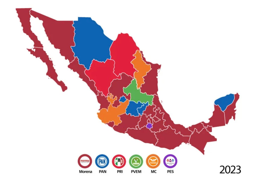 Mapa electoral 2023 así arranca el panorama para 2024