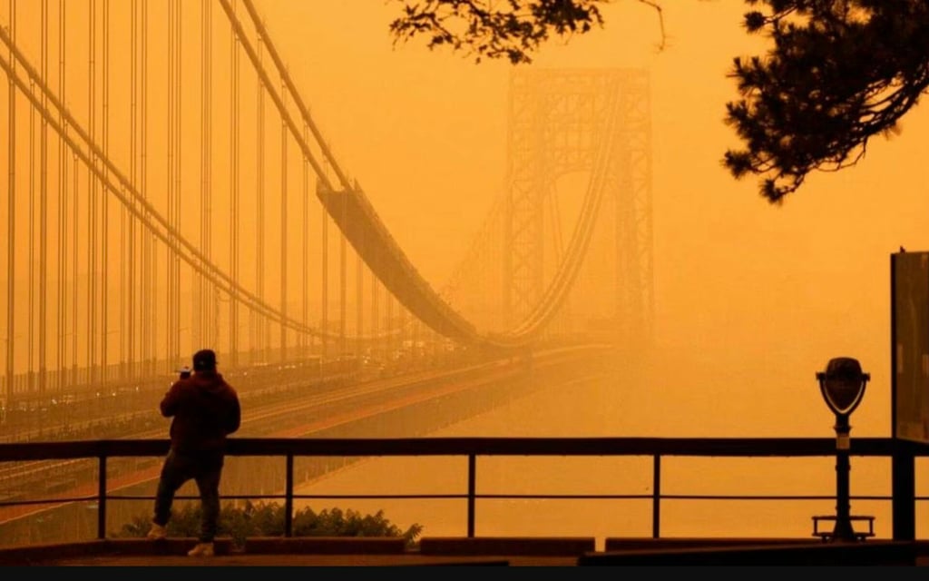 'Parece Marte': Reportan la peor calidad del aire en Nueva York desde los años 80