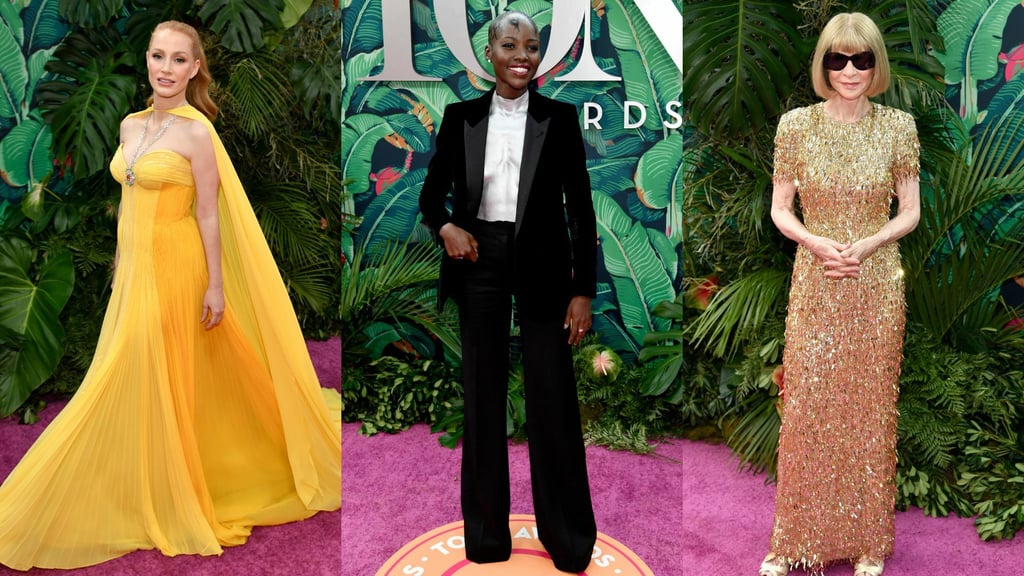 De izquierda a derecha: Jessica Chastain, Lupita Nyong'o y Anna Wintour.